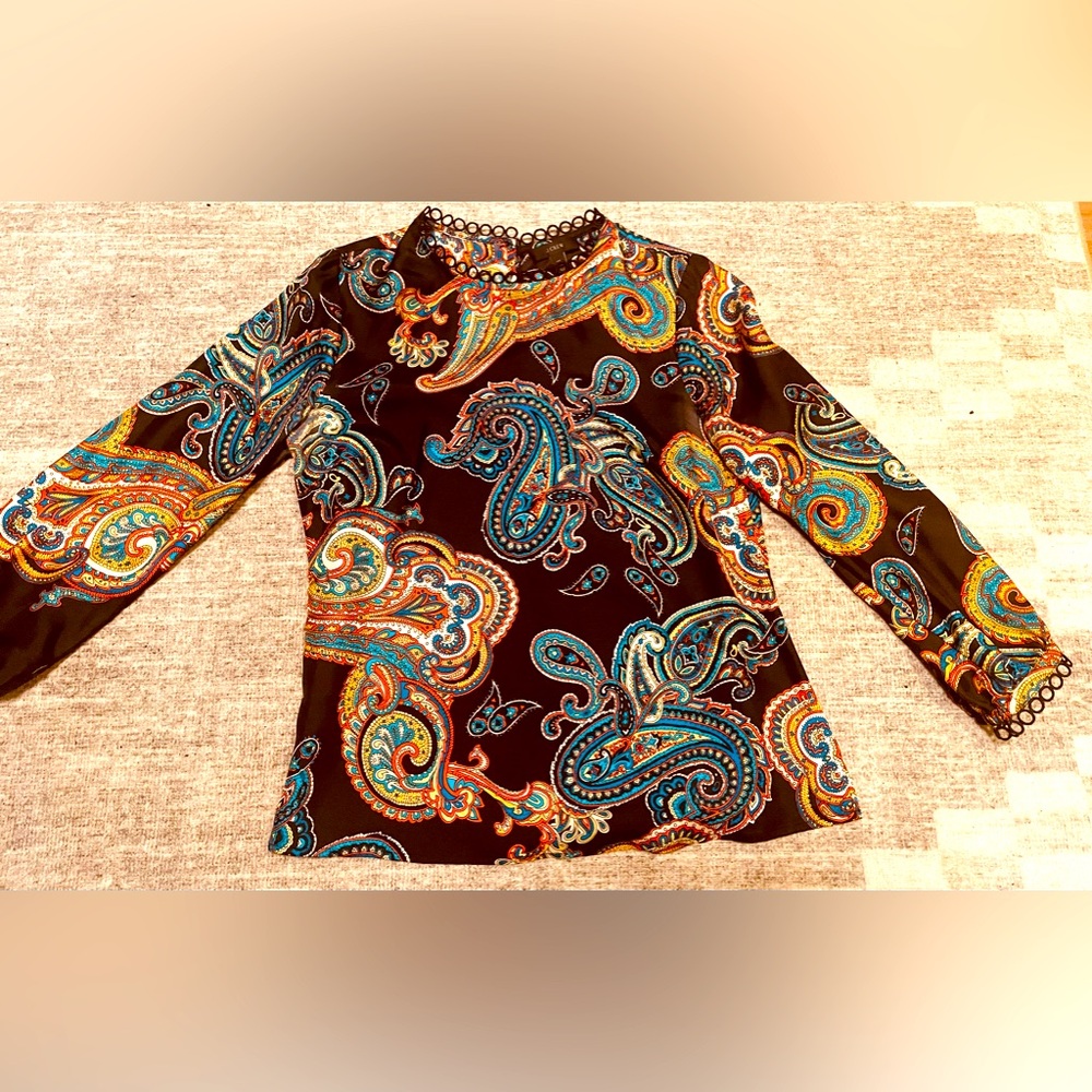 J. Crew Silky Paisley - Rare top